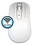 Used for Infection Control & Equipment Protection, the C-Mouse Wipeable Ergonomic Value Wireless Mouse CM-WI-W5 can be cleaned by washing with soap and water, sanitized or disinfected.