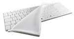 Used for Infection Control & Equipment Protection, the Its Cool Fitted White Keyboard Drape DRAPE/IT/US can be cleaned by washing with soap and water, sanitized or disinfected.