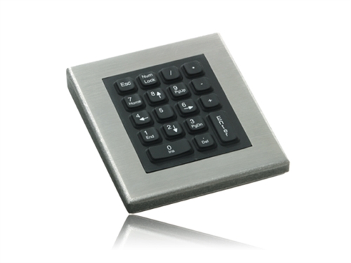 iKey Industrial Stainless Steel Numeric Keypad (USB) (Stainless Steel) | DT-18-USB