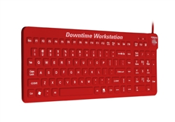 Used for Infection Control & Equipment Protection, the E-Cool MagFix Keyboard Downtime-Workstations ECOOL-MAG-R5 can be cleaned by washing with soap and water, sanitized or disinfected.