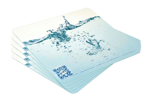 Used for Infection Control & Equipment Protection, the WetKeys "Flexible Repositionable Ultra-thin" Mouse Pad MPWKR-5 can be cleaned by washing with soap and water, sanitized or disinfected.