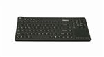 Used for Infection Control & Equipment Protection, the Really-Cool-Touch-Low-Profile Touchpad Keyboard RCTLP-B5 can be cleaned by washing with soap and water, sanitized or disinfected.