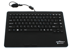 Used for Infection Control & Equipment Protection, the Seal-Touch Silicone All-in-One Keyboard S87P2 can be cleaned by washing with soap and water, sanitized or disinfected.