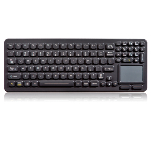 iKey SlimKey Sealed Keyboard Touchpad (USB) (Black) | SK-97-TP-USB-BLK