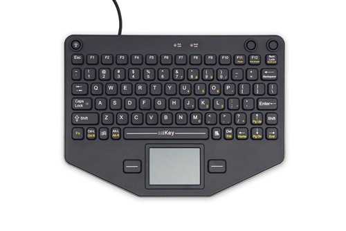 iKey Compact Mobile Keyboard Touchpad (USB) (Black) | SL-80-TP-USB