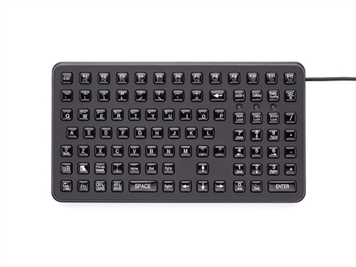 iKey Small Footprint Epoxy Keycaps (USB) (Black) | SL-91-USB