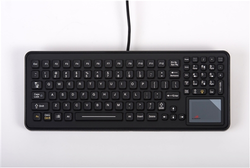 iKey SlimKey Backlit Mobile Keyboard Touchpad (USB) (Black) | SLK-102-M-TP-USB