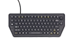 iKey Compact Mobile Backlit Keyboard w/Force Sensing Resistor &Mounting Holes (USB) (Black) | SLK-79-FSR-M-USB