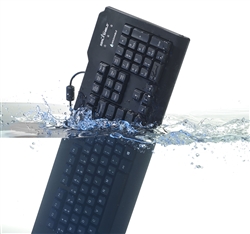 Used for Infection Control & Equipment Protection, the Silver-Seal-Glow Backlit True-Type Keyboard SSKSV207G can be cleaned by washing with soap and water, sanitized or disinfected.