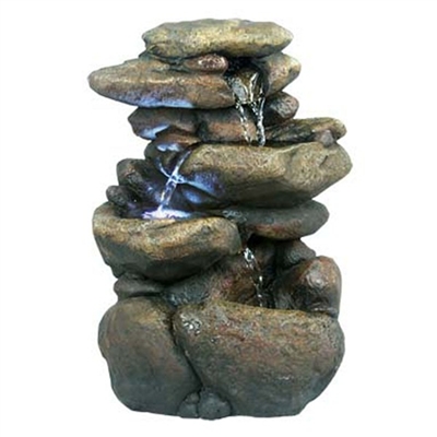 Rock Fountain with LED Light