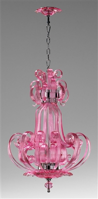 Pink Florence Chandelier