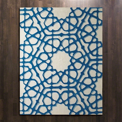 Window Rug Blue