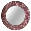 Small Plum Capiz Mirror