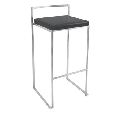 Fuji Black Stacker Bar Stool