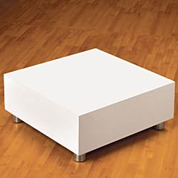 Square White Gloss Display Platform