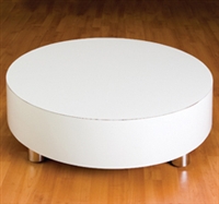 Round White Gloss Display Platform