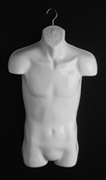 Men's White Torso Body Form