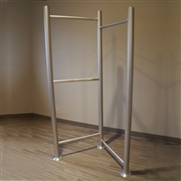 Stainless 3-Rod Apparel Display