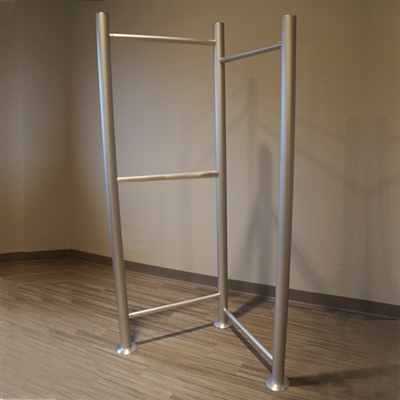 Stainless 3-Rod Apparel Display