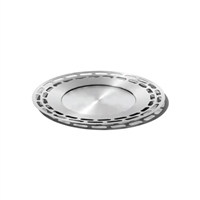 Brushed Finish Modern Round Tray