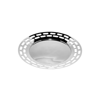 Mirrored Finish Modern Round Tray