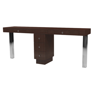 Tory Double Nail Table - Three Drawers