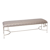 Augusta Bench in Silver