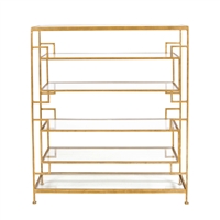 Doris Gold Leaf Shelving