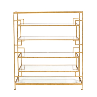 Doris Gold Leaf Shelving