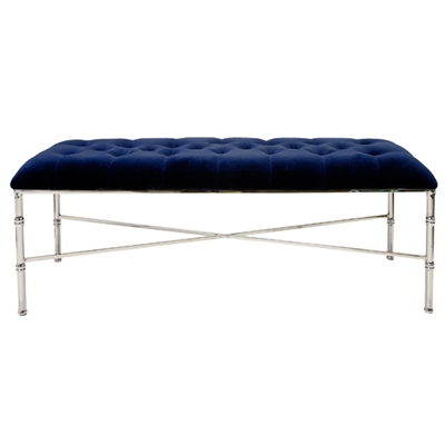 Stella Navy Nickel Bench