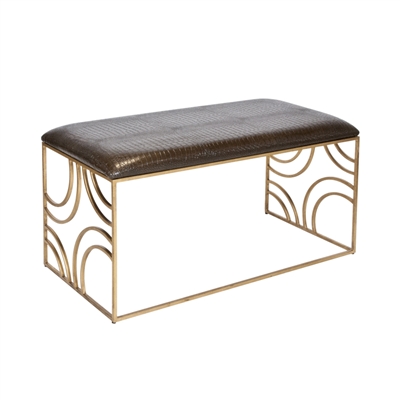 Zoe Gold Leaf Bench