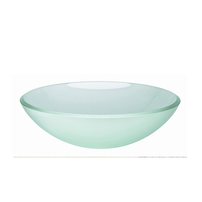 Frosted Glass Vessel Sink