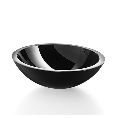 Black Glass Vessel Sink