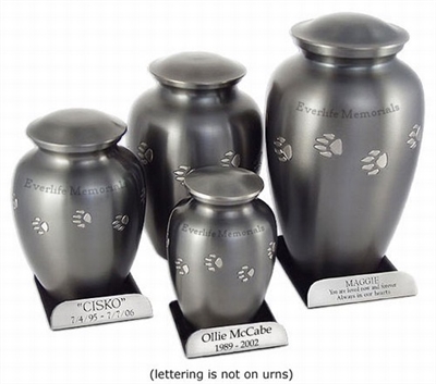 Paw Print Urn w/Base