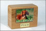 Oak Photo Urn - 4 x 6