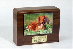 Walnut Photo Urn - 4 X 6