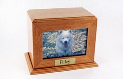 Oak Photo Urn - Horizontal