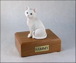 Cat Urn, White