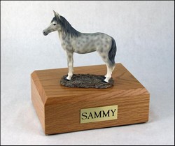 Horse Urn - Dapple Gray, Standing