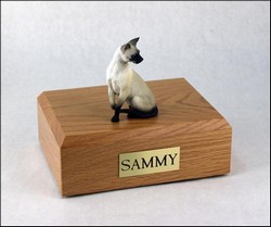 Cat Urn, Siamese, Seal-Point