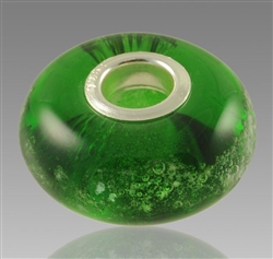 Green Glass Cremation Bead for Pandora Bracelets