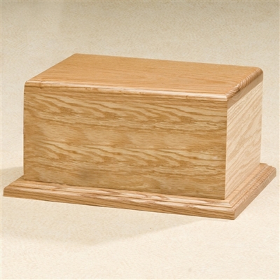 Scandia Oak Wood Urn