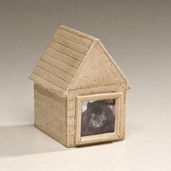 Ceramic Doghouse Pet Urn