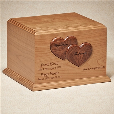 The Together Forever Wood Companion Urn