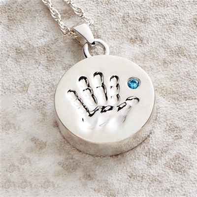 Handprint Cremation Pendant