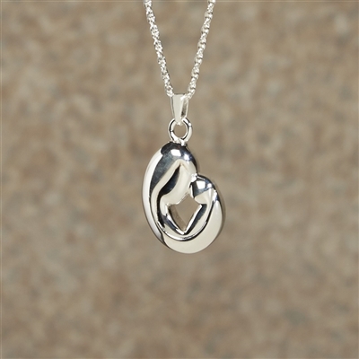 Mother and Child Cremation Pendant