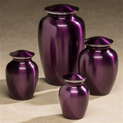 Classic Violet Cremation Urn
