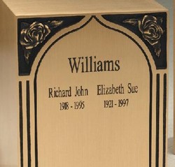 Direct Engraving on Urn