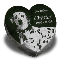 Heart Pet Grave Marker