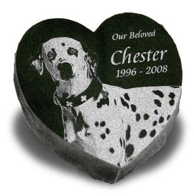 Heart Pet Grave Marker